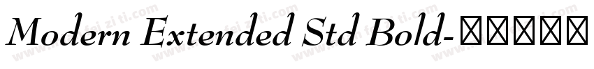 Modern Extended Std Bold字体转换